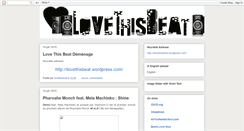 Desktop Screenshot of lovethisbeat.blogspot.com