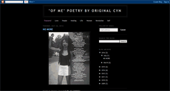 Desktop Screenshot of originalcynpoetry.blogspot.com