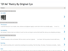 Tablet Screenshot of originalcynpoetry.blogspot.com