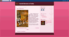 Desktop Screenshot of kairaliflavoursofindia.blogspot.com