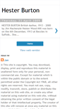 Mobile Screenshot of hesterburton.blogspot.com