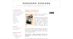 Desktop Screenshot of pensierogiovane.blogspot.com