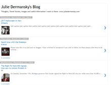 Tablet Screenshot of juliedermansky.blogspot.com