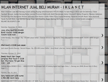Tablet Screenshot of iklanet.blogspot.com