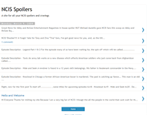 Tablet Screenshot of ncisspoilers.blogspot.com
