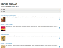 Tablet Screenshot of islam-tasavvuf.blogspot.com