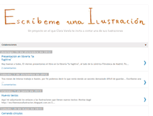 Tablet Screenshot of escribemeunailustracion.blogspot.com