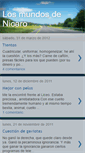 Mobile Screenshot of losmundosdenicaro.blogspot.com
