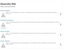Tablet Screenshot of desarrollo-diseno-web.blogspot.com