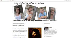 Desktop Screenshot of mylifeonplanetmom.blogspot.com
