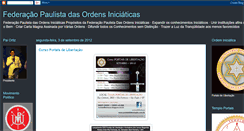 Desktop Screenshot of federacaopaulistadasordens.blogspot.com