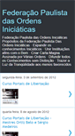 Mobile Screenshot of federacaopaulistadasordens.blogspot.com