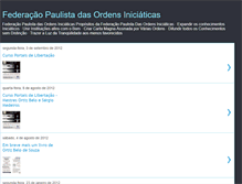 Tablet Screenshot of federacaopaulistadasordens.blogspot.com