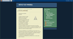 Desktop Screenshot of deficitdevivienda.blogspot.com