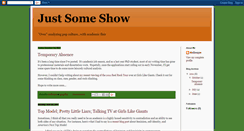 Desktop Screenshot of justsomeshow.blogspot.com