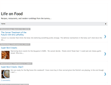 Tablet Screenshot of lifeonfood.blogspot.com