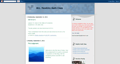 Desktop Screenshot of hawkinsmathclass.blogspot.com