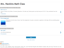 Tablet Screenshot of hawkinsmathclass.blogspot.com