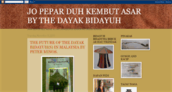 Desktop Screenshot of dayakbidayuhsarawakborneo.blogspot.com