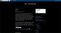 Desktop Screenshot of bcldatabases.blogspot.com