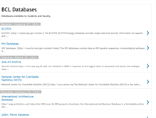 Tablet Screenshot of bcldatabases.blogspot.com