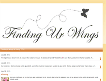 Tablet Screenshot of findingurwings.blogspot.com