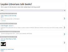 Tablet Screenshot of leydenlibraries.blogspot.com