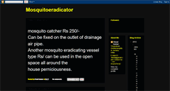 Desktop Screenshot of mosquitoeradicator1.blogspot.com