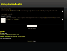 Tablet Screenshot of mosquitoeradicator1.blogspot.com