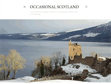 Tablet Screenshot of occasionalscotland.blogspot.com