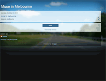 Tablet Screenshot of museinmelbourne.blogspot.com