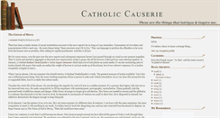 Desktop Screenshot of catholiccauserie.blogspot.com