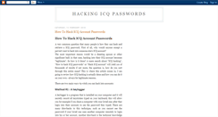 Desktop Screenshot of hacking-icq-passwords.blogspot.com
