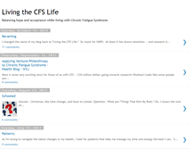 Tablet Screenshot of living-the-cfs-life.blogspot.com