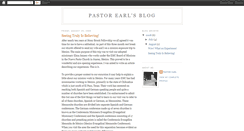 Desktop Screenshot of pastorearlsblog.blogspot.com