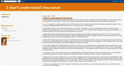 Desktop Screenshot of dontunderstandinsurance.blogspot.com
