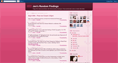 Desktop Screenshot of jensrandomfindings.blogspot.com