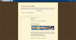 Desktop Screenshot of jeremylooi.blogspot.com