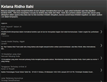 Tablet Screenshot of kelanaridhoilahi.blogspot.com