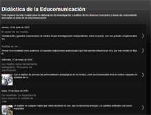 Tablet Screenshot of didacticaeducomunicacionzu.blogspot.com