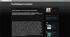 Desktop Screenshot of huelladeperrourbano.blogspot.com