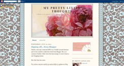 Desktop Screenshot of myprettylittlethoughts.blogspot.com