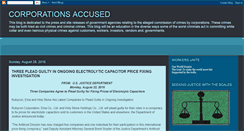 Desktop Screenshot of corporationsaccusedofcrimes.blogspot.com