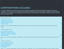 Tablet Screenshot of corporationsaccusedofcrimes.blogspot.com
