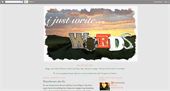 Desktop Screenshot of ijustwritewords.blogspot.com