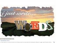 Tablet Screenshot of ijustwritewords.blogspot.com