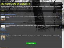 Tablet Screenshot of misaventurasenbicicleta.blogspot.com