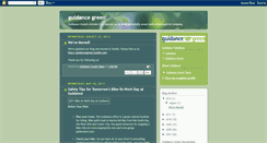 Desktop Screenshot of guidancegreen.blogspot.com