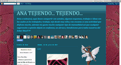 Desktop Screenshot of anatejiendo.blogspot.com