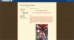 Desktop Screenshot of onceagaininchina.blogspot.com